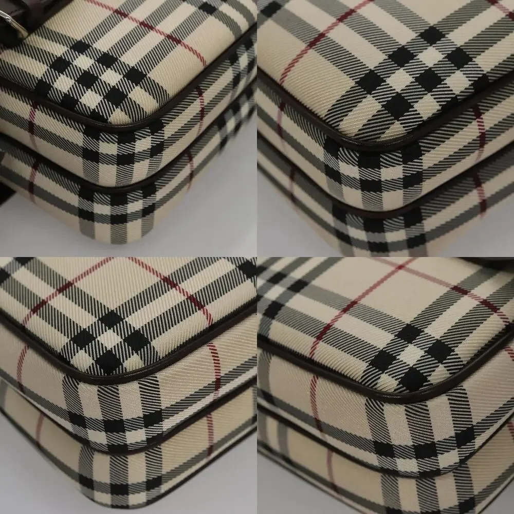 Burberry Nova Check Nylon Clutch Bag Beige
